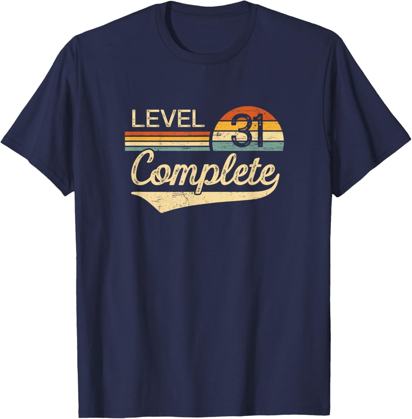 Level 31 Complete Vintage 31st Wedding Anniversary T-Shirt - T-Shirt | Navy