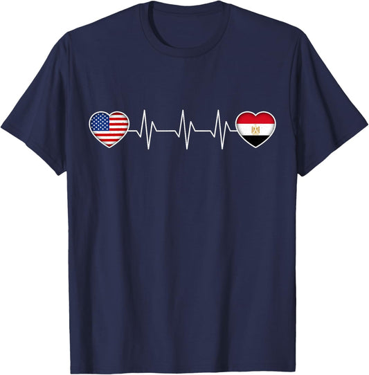 Egypt & USA T-Shirt - T-Shirt | Navy