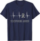 Schizophrenia Awareness Heartbeat EKG Pulse Warrior T-Shirt - T-Shirt | Navy