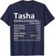 TASHA Nutrition Personalized Name Funny Christmas Gift T-Shirt - T-Shirt | Navy