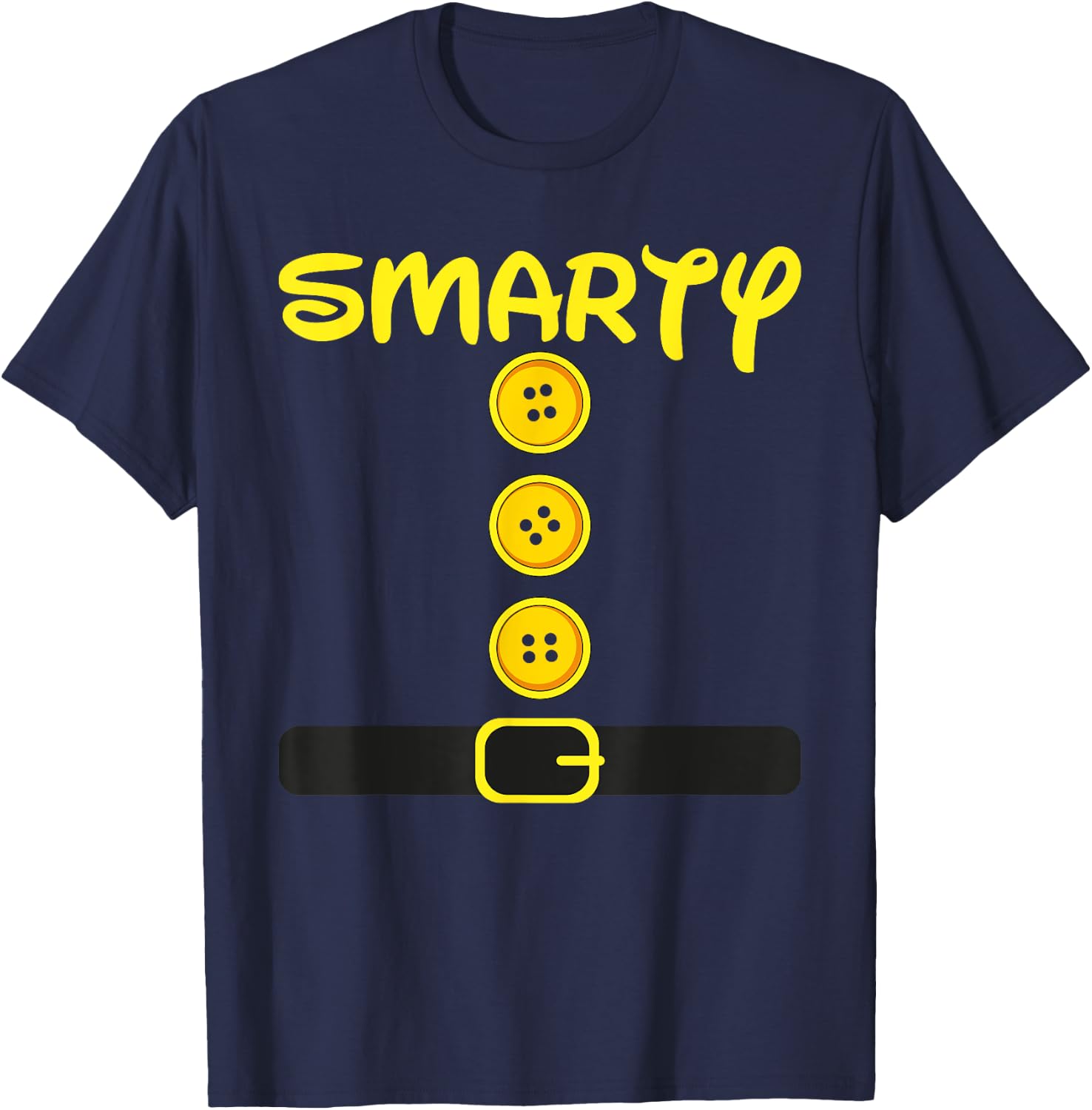 Smarty Dwarf Costume Color Family Matching Dwarf Halloween T-Shirt - T-Shirt | Navy