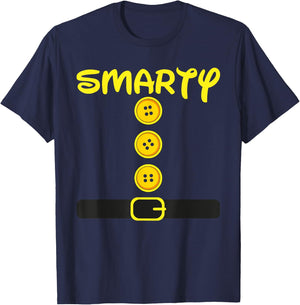 Smarty Dwarf Costume Color Family Matching Dwarf Halloween T-Shirt - T-Shirt | Navy