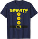 Smarty Dwarf Costume Color Family Matching Dwarf Halloween T-Shirt - T-Shirt | Navy