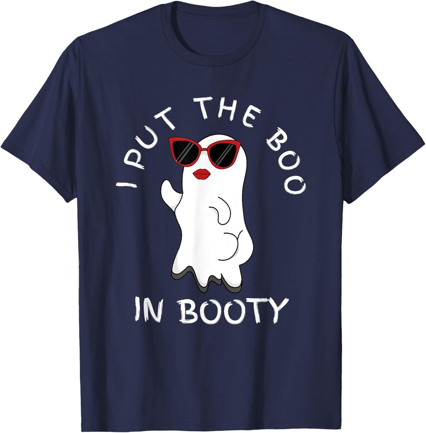Funny Women's I Put The Boo In Booty T-Shirt - T-Shirt | Navy