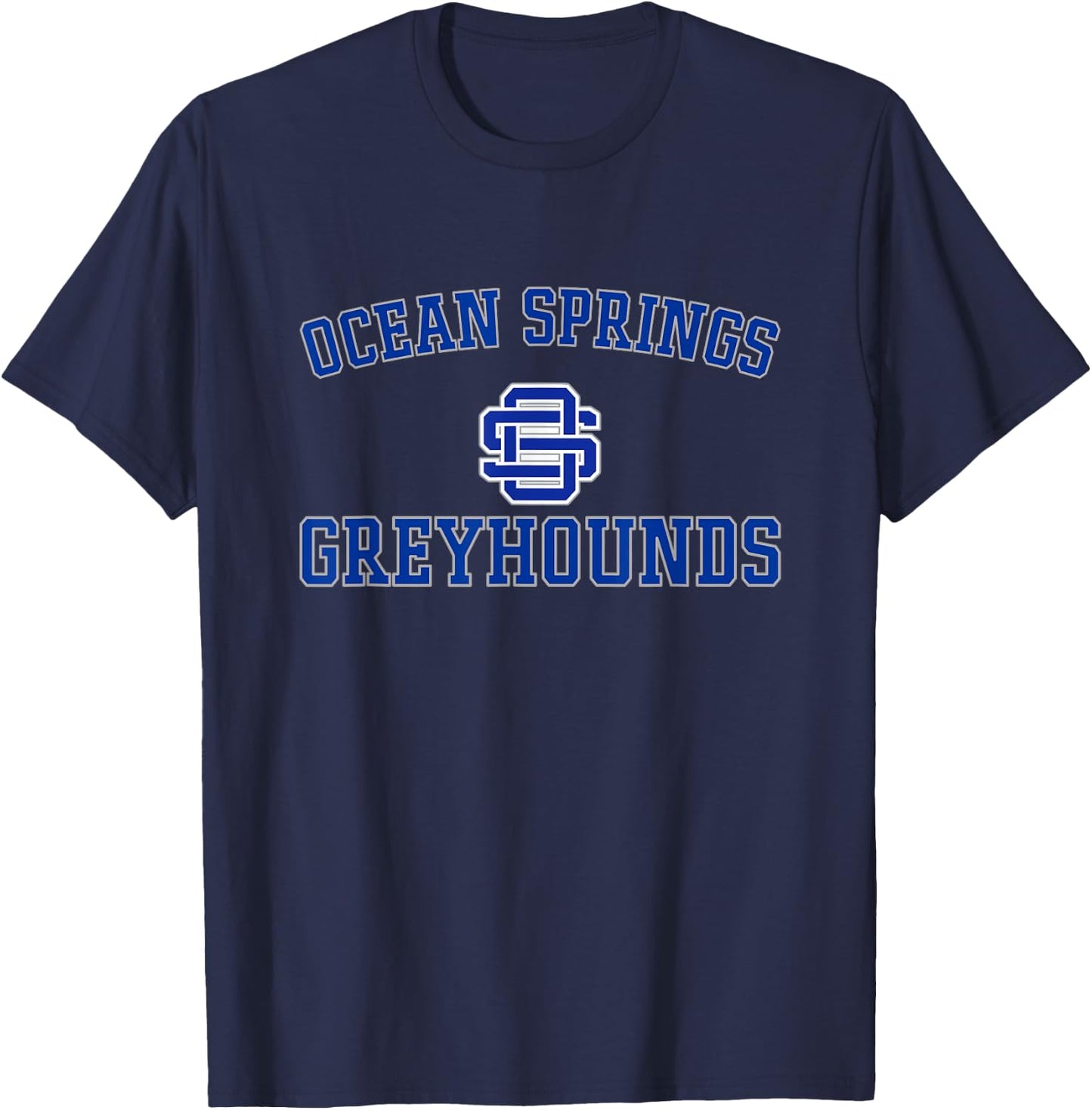 Ocean Springs Greyhounds Logo Varsity HS T-Shirt - T-Shirt | Navy