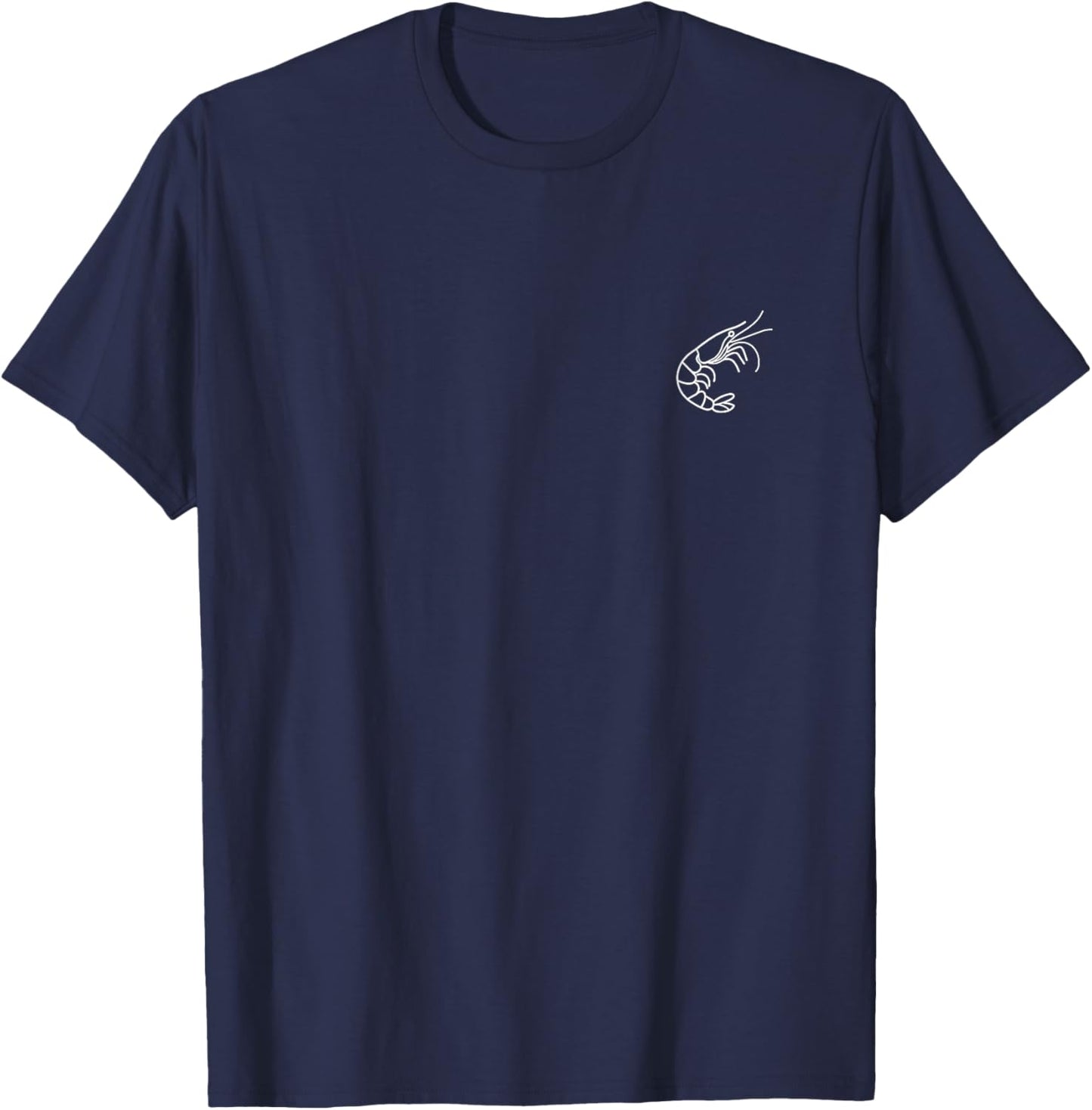 Kleine Krebstiergarnele minimalistische, einfache Garnele T-Shirt - T-Shirt | Navy