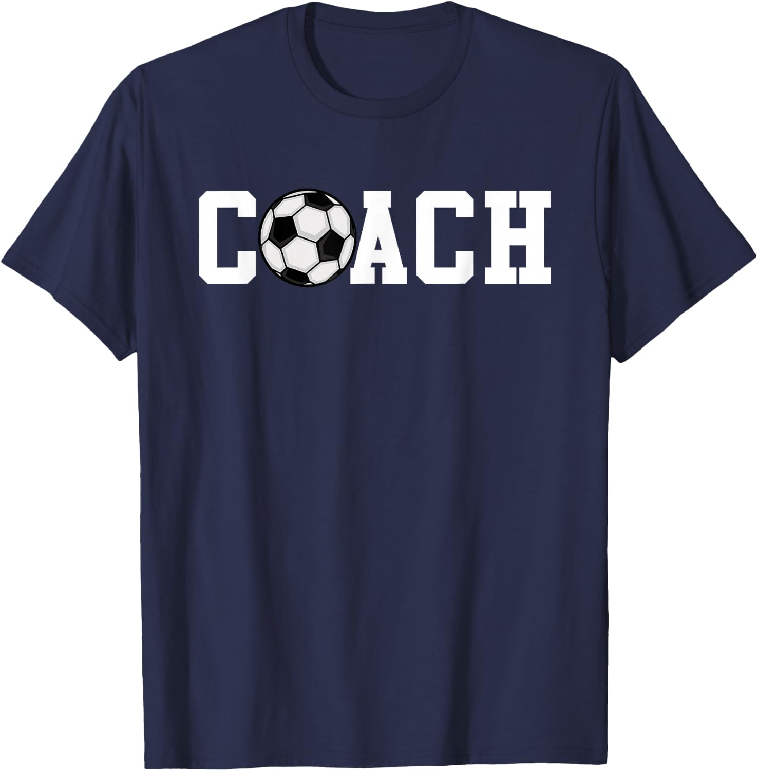 Soccer Coach Funny Football Trainer Baller Field Game Outfit T-Shirt - T-Shirt | Navy