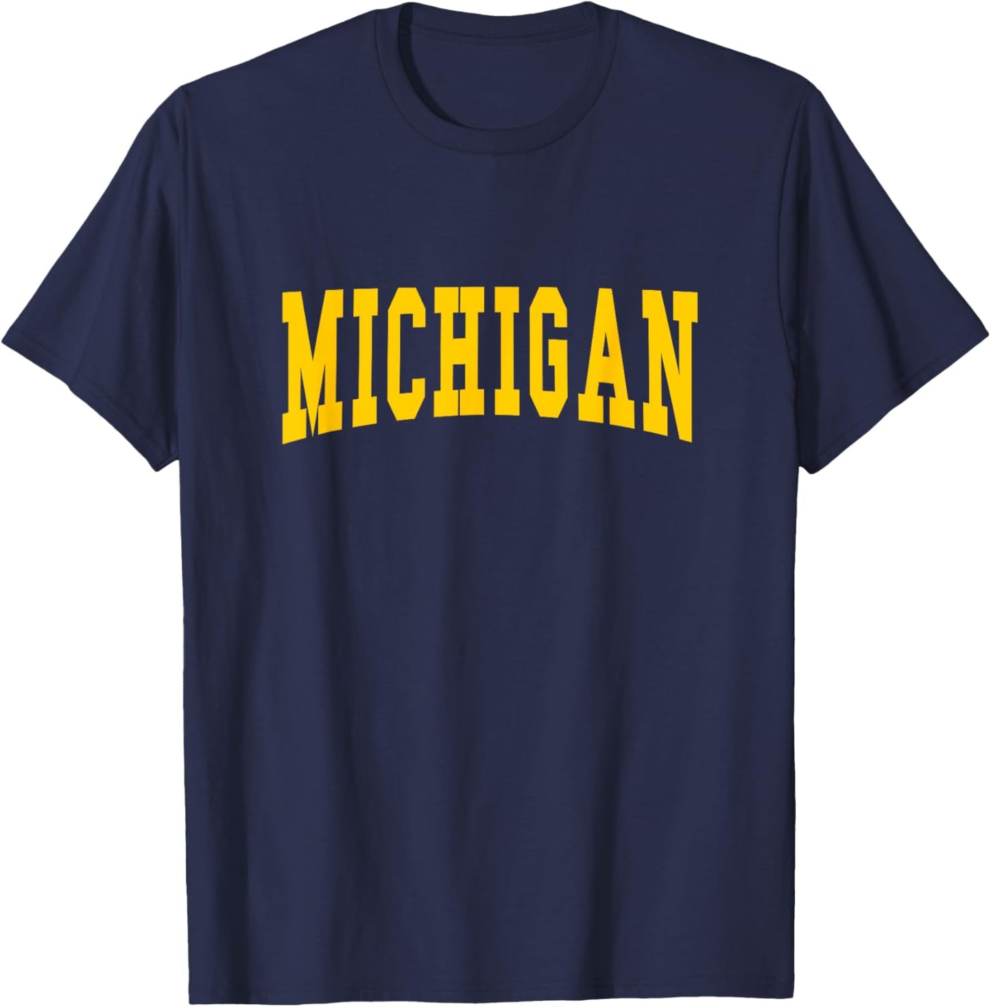 MICHIGAN - Throwback Design - Classic T-Shirt - T-Shirt | Navy