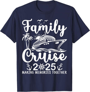 Family Cruise 2025 Family Matching Cruise Vacation Party T-Shirt - T-Shirt | Navy