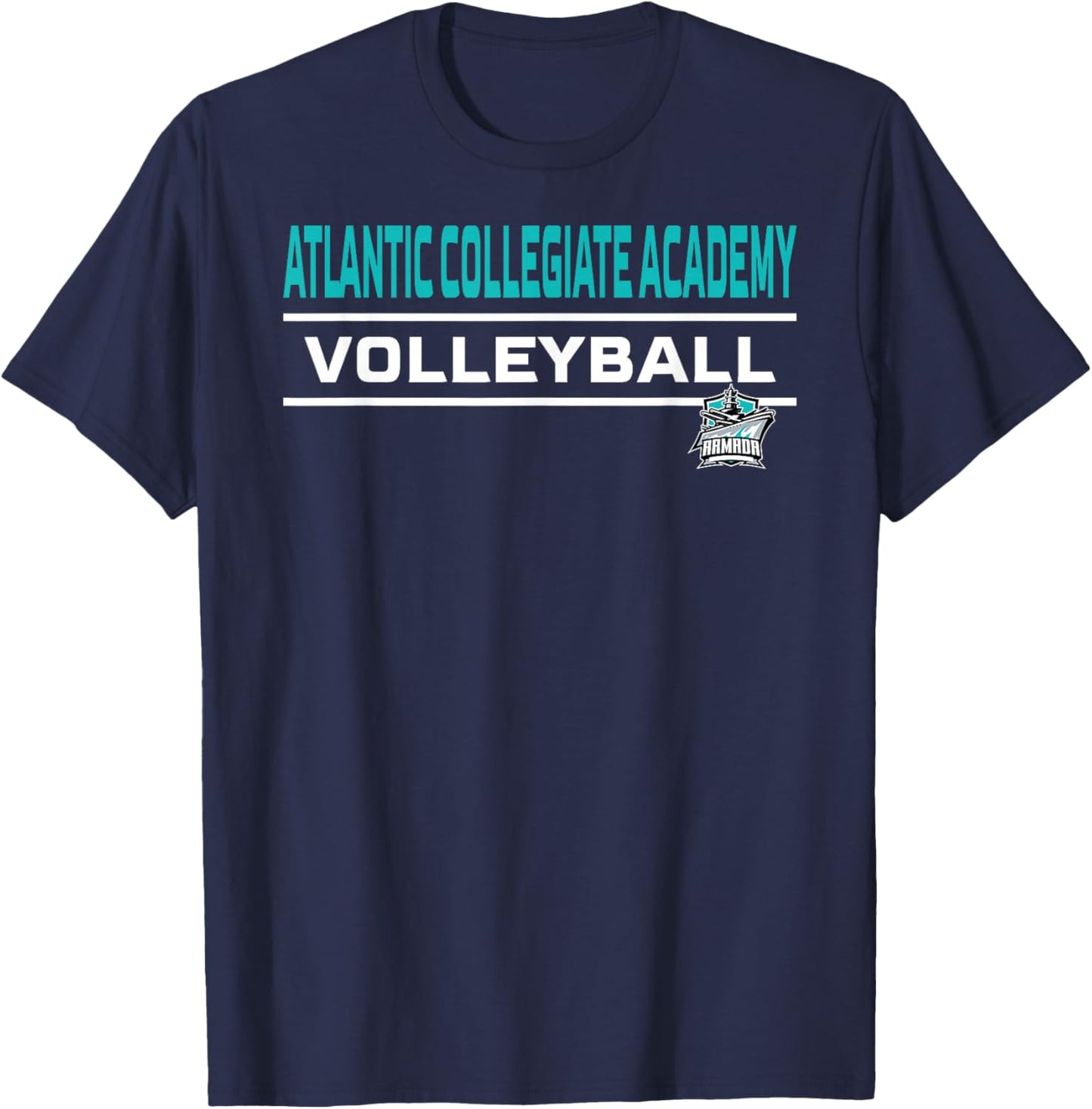 Atlantic Collegiate Academy Armada Volleyball T-Shirt - T-Shirt | Navy