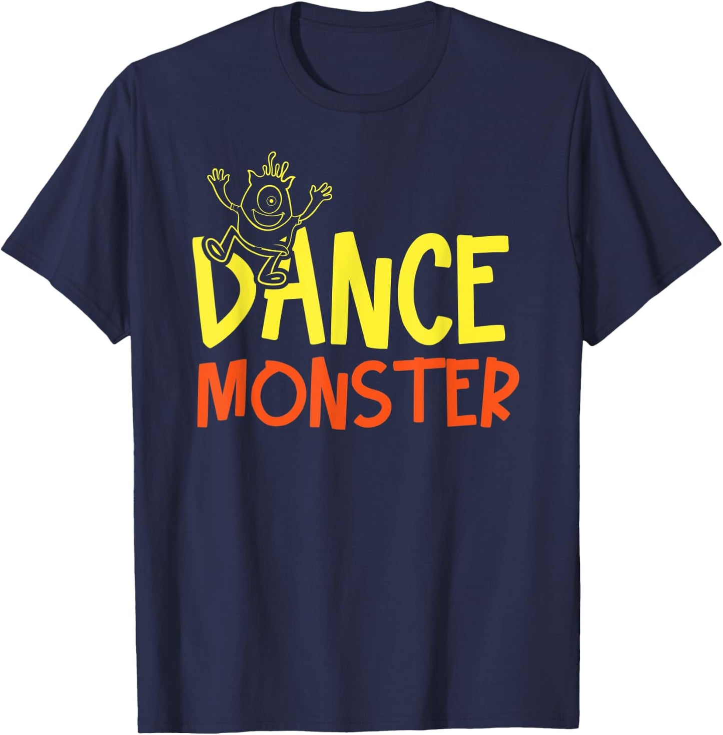 Cool Dance Monster Artwork Dancing Music Lovers T-Shirt - T-Shirt | Navy