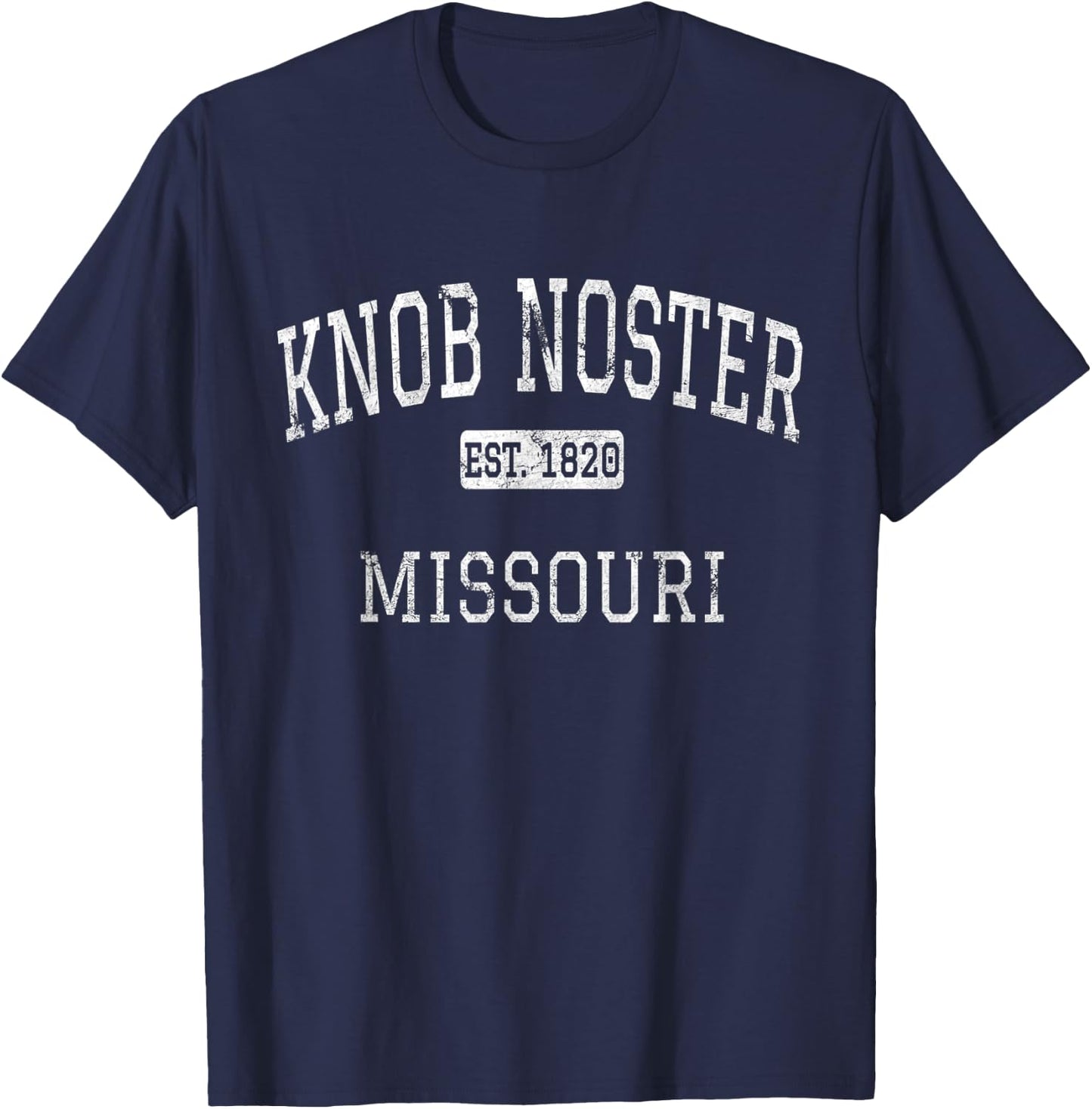 Knob Noster Missouri MO Vintage T-Shirt - T-Shirt | Navy