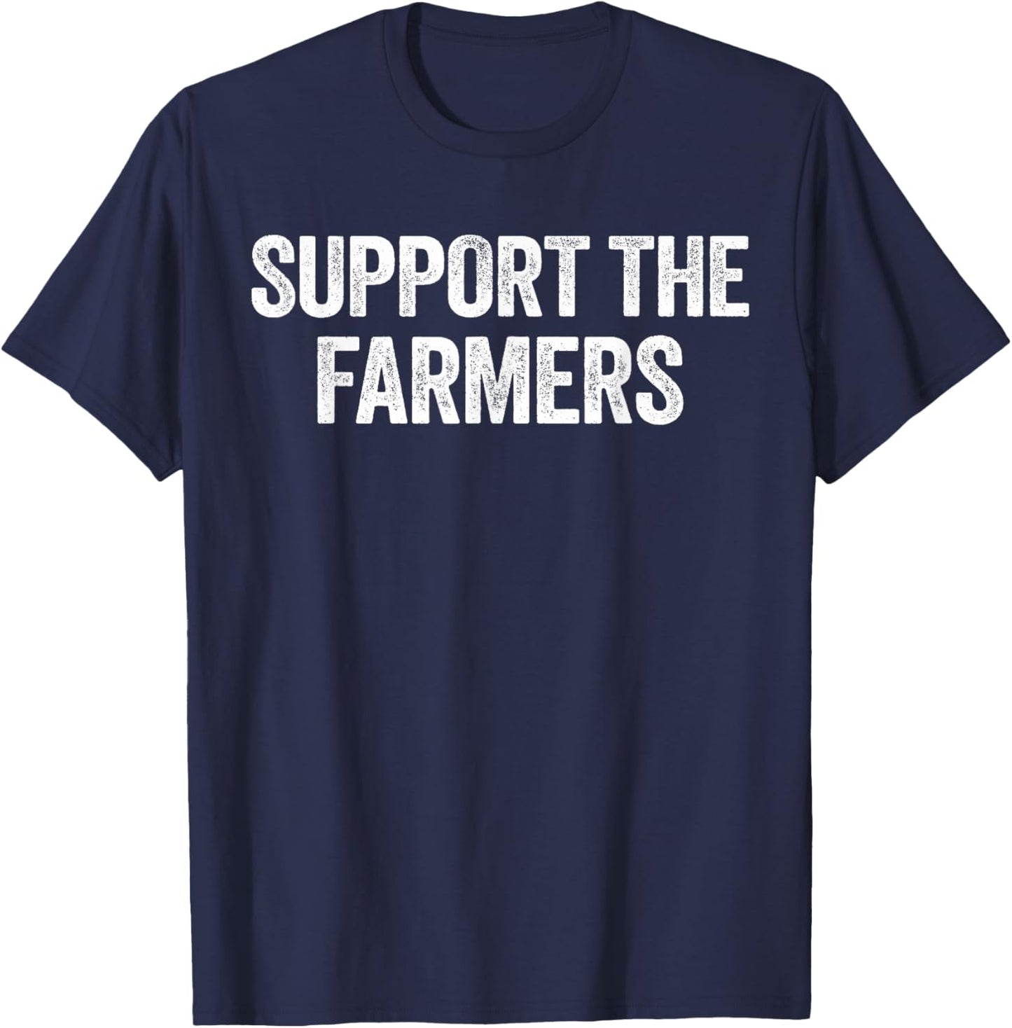 Support the Farmers T-Shirt - T-Shirt | Navy