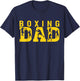 Gym Boxer Love Dad Boxing Lover Training Box Player Papa T-Shirt - T-Shirt | Navy