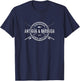 Antigua and Barbuda Vintage Crossed Fishing Rods T-Shirt - T-Shirt | Navy