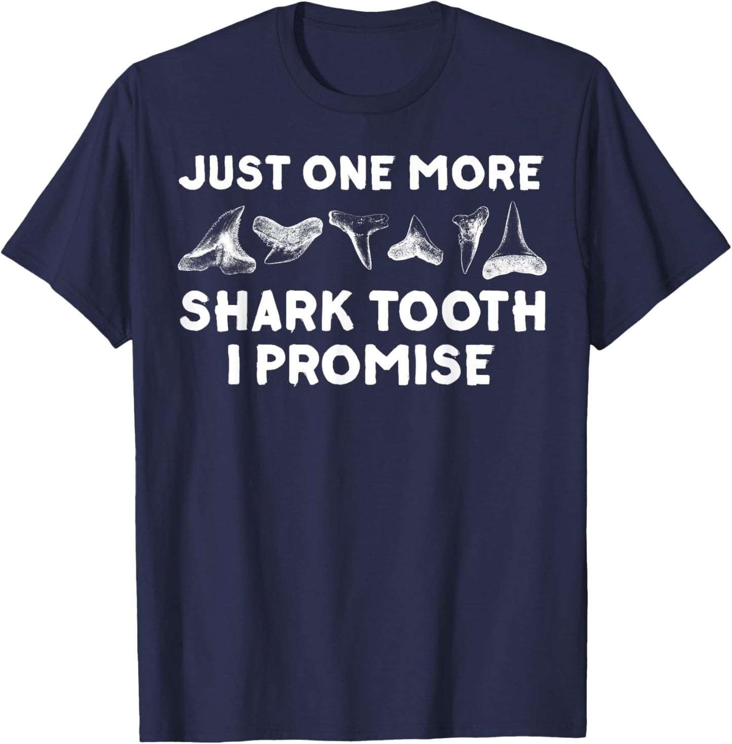Funny Shark Teeth Design Women Shark Teeth Hunting T-Shirt - T-Shirt | Navy