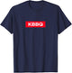 Korean Barbecue KBBQ BBQ Box Red Logo Asian Food Lover Spicy T-Shirt - T-Shirt | Navy