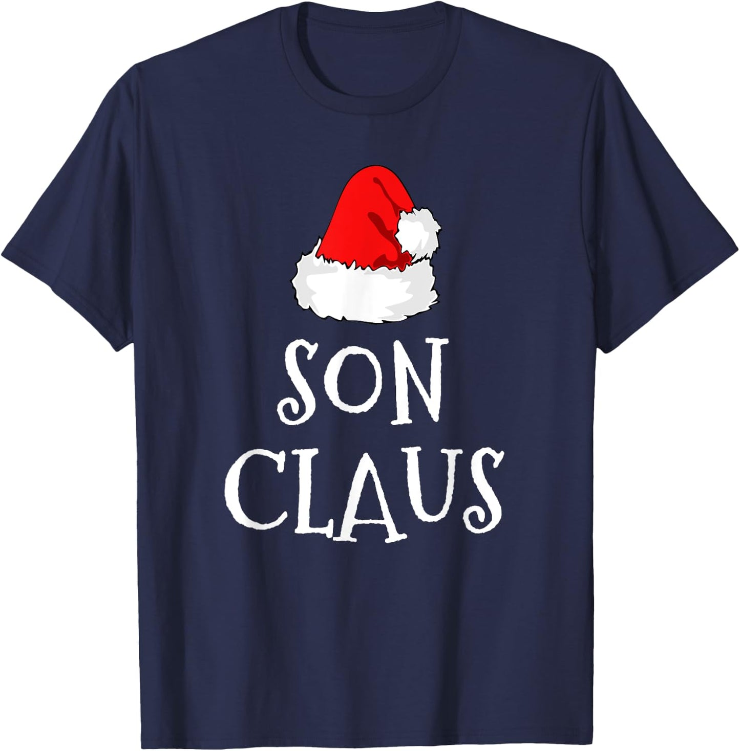 Son Claus Christmas Santa's Pajama Family Matching T-Shirt - T-Shirt | Navy