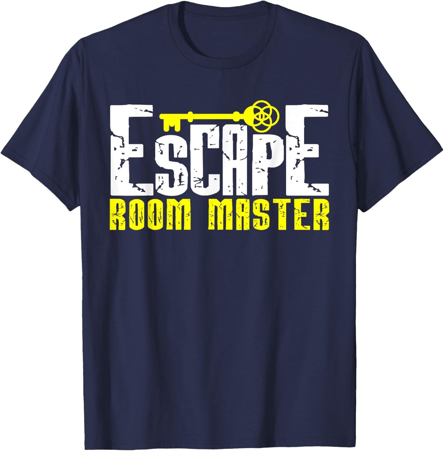 Vintage Escape Room Master Challenge and Adventure Gift T-Shirt - T-Shirt | Navy