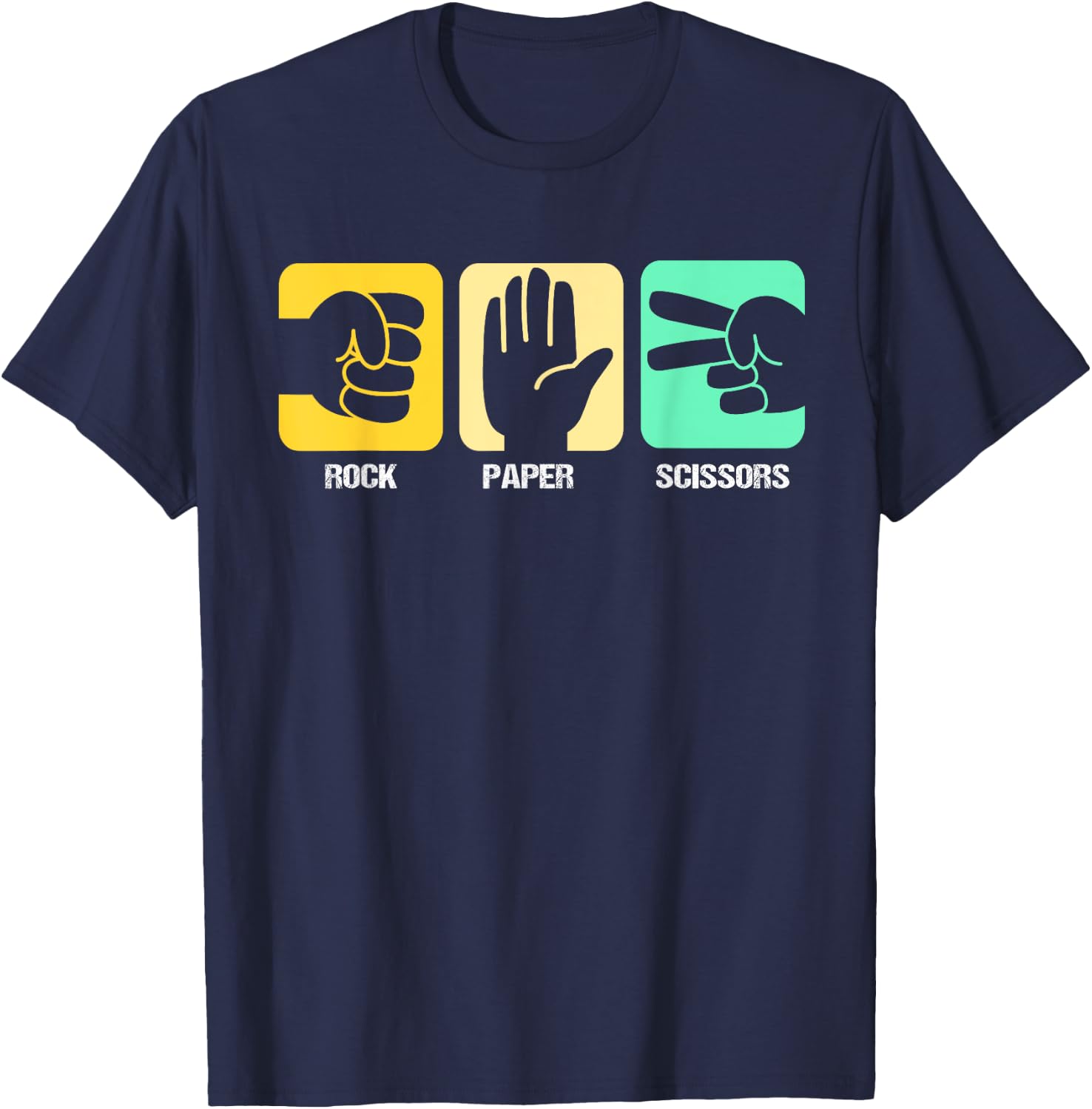 Rock Paper Scissors T-Shirt - T-Shirt | Navy