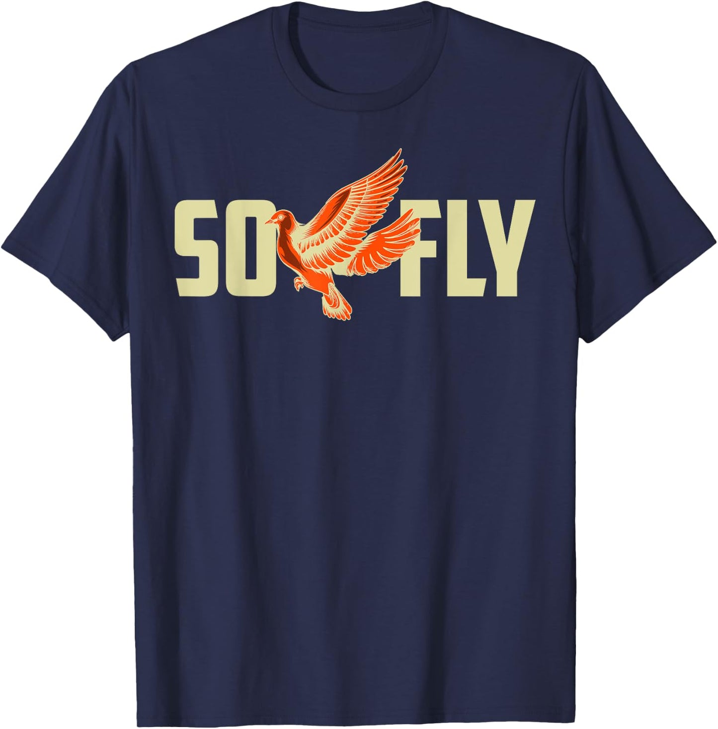 So Fly Shirt | Cute Heart Beats For Pigeon Bird Gift T-Shirt - T-Shirt | Navy
