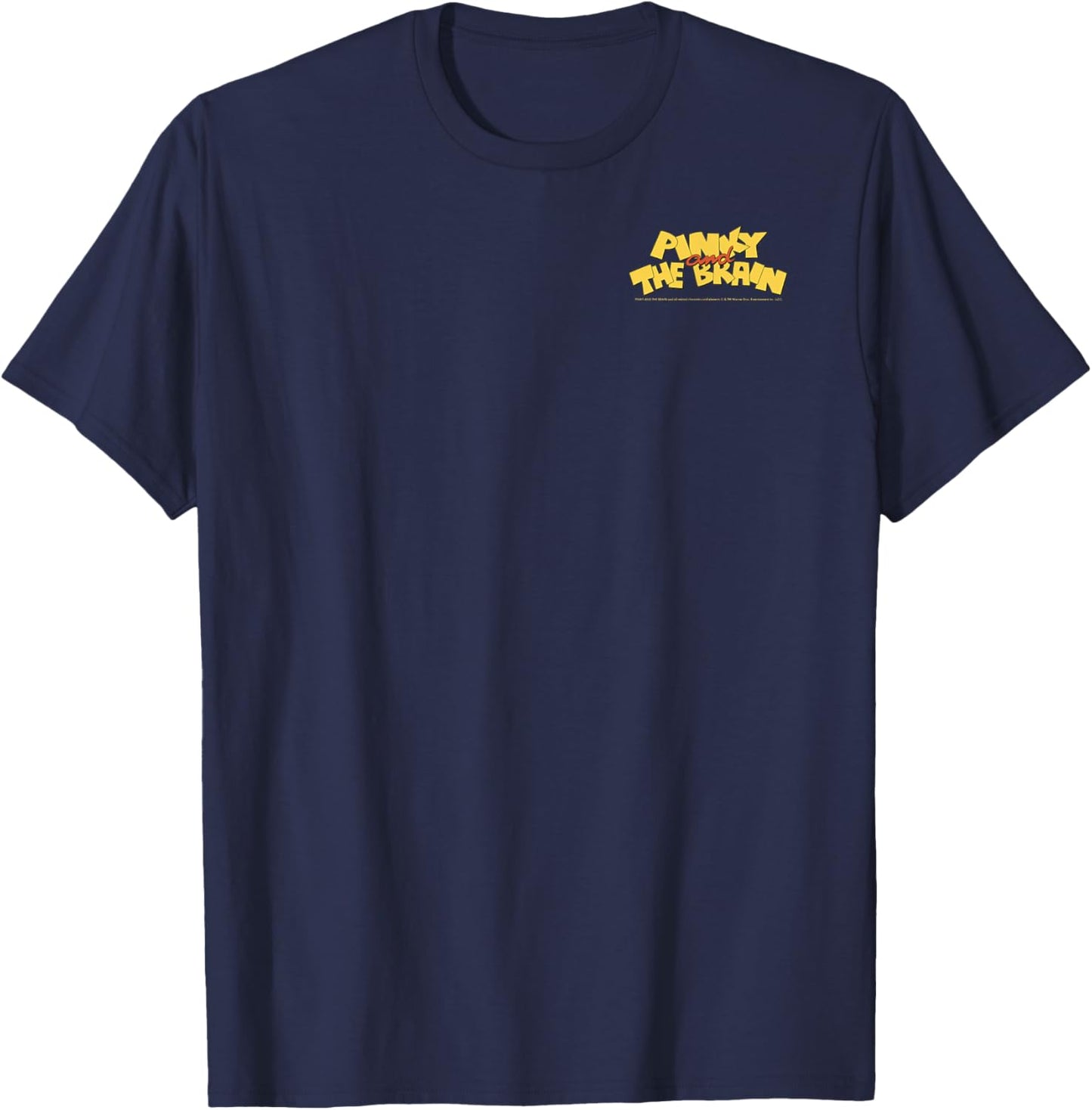 Pinky And The Brain Pocket Logo T-Shirt - T-Shirt | Navy
