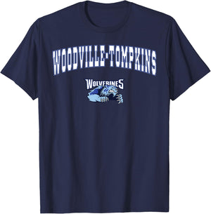 Woodville Tompkins High School Wolverines C2 T-Shirt - T-Shirt | Navy