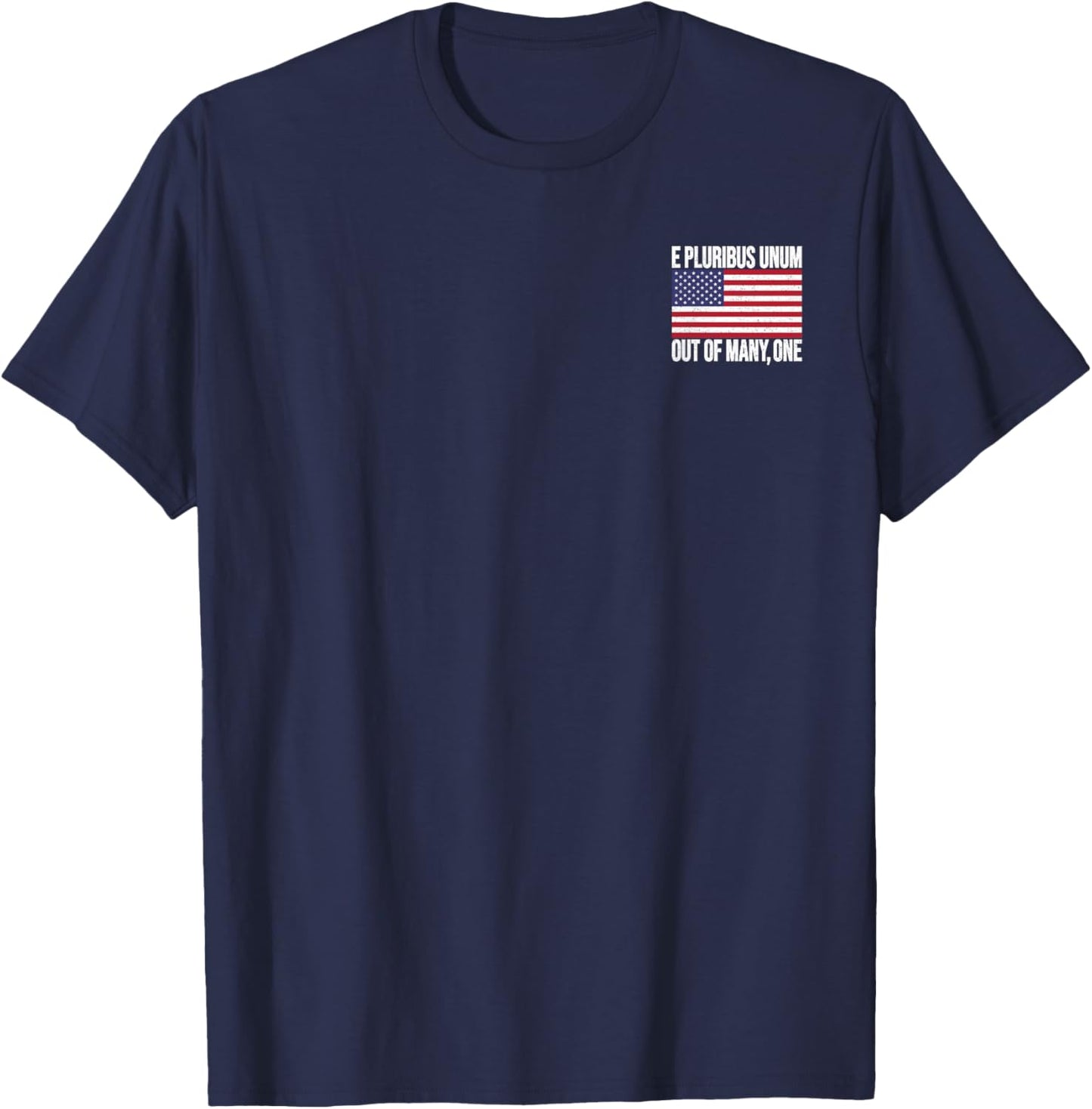 E Pluribus Unum Usa Flag T-Shirt - T-Shirt | Navy