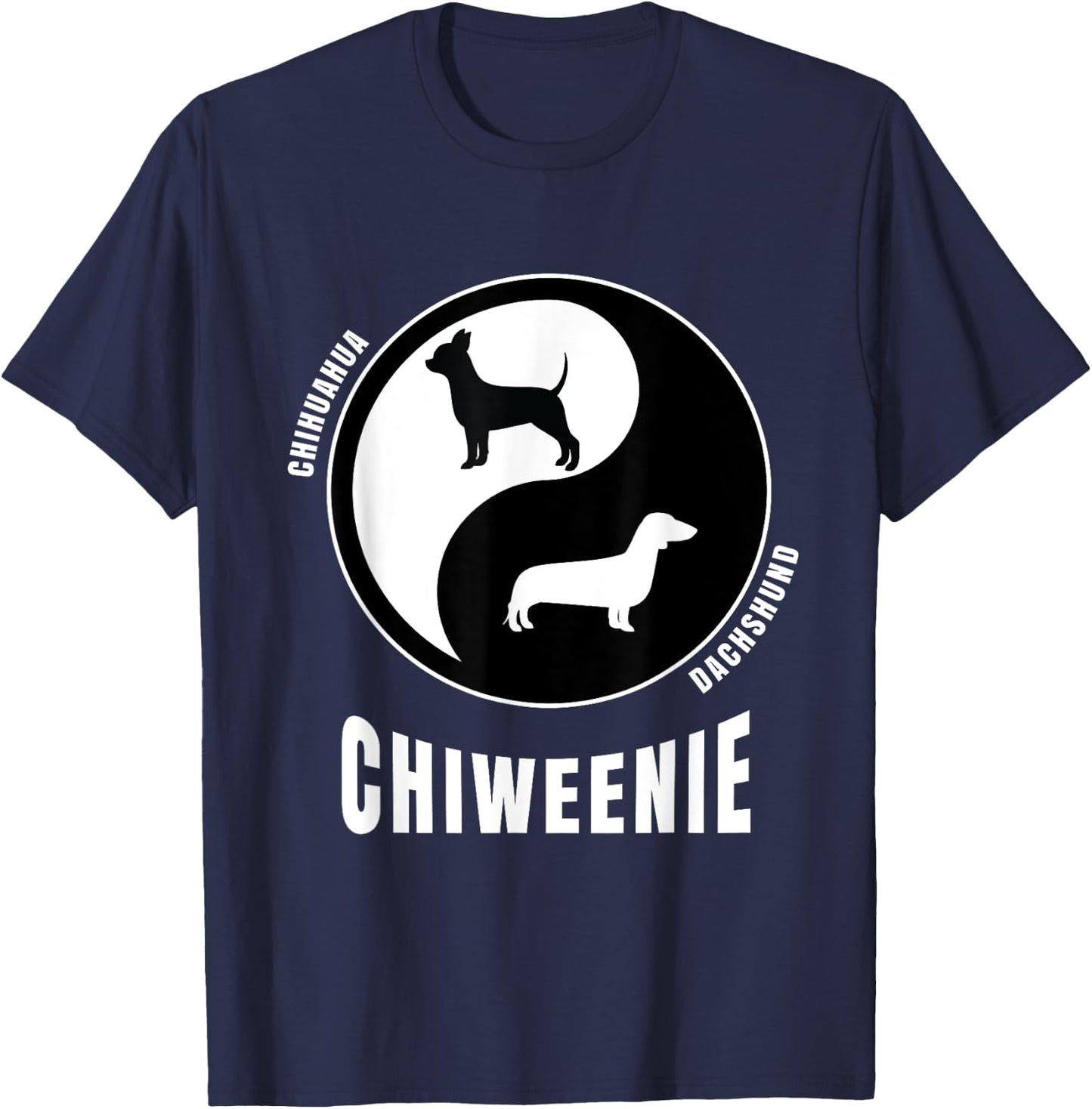 Chiweenie Apparel for Chiweenie Dad | Pet Dog Chiweenie Women Girls Kids T-Shirt - T-Shirt | Navy