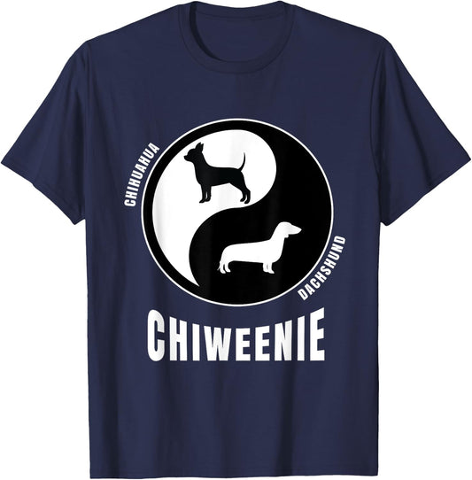 Chiweenie Apparel for Chiweenie Dad | Pet Dog Chiweenie Women Girls Kids T-Shirt - T-Shirt | Navy