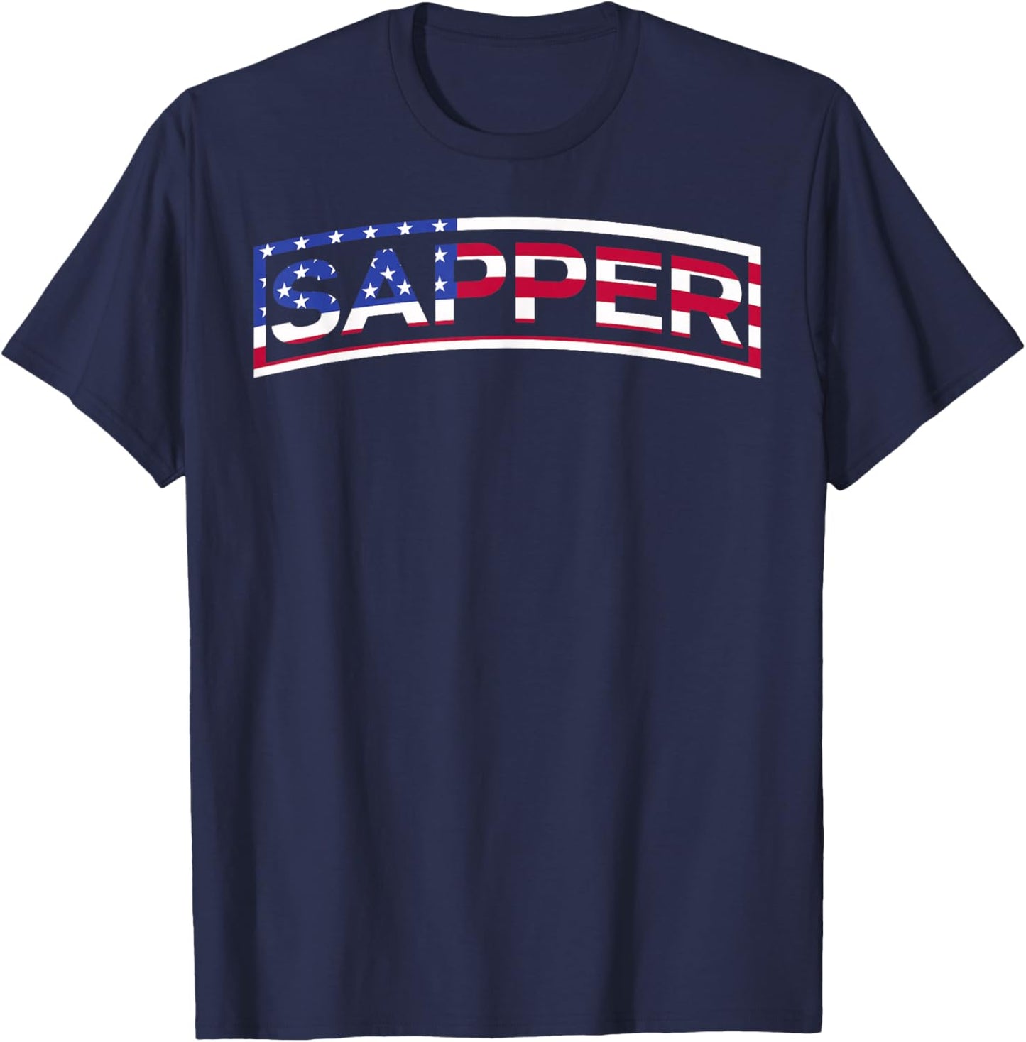 Sapper Military Engineer Infantry Soldier War Veteran T-Shirt - T-Shirt | Navy