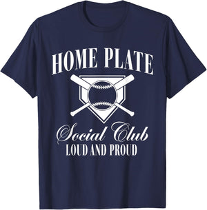 Home Plate Social Club Baseball T-Shirt - T-Shirt | Navy