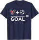 Funny Soccer Player Math Goal Lover Humor Boys Girls Outfit T-Shirt - T-Shirt | Navy