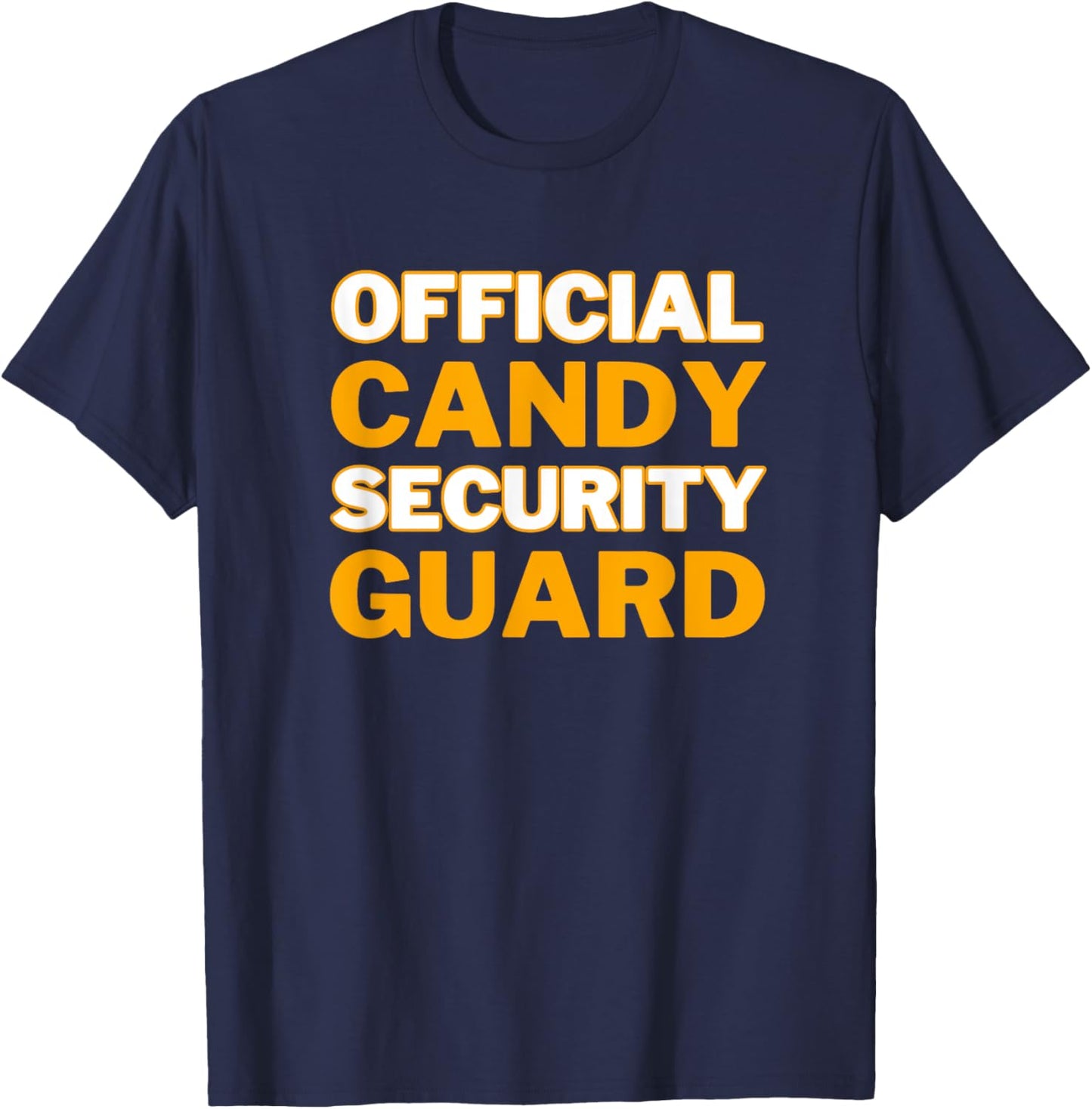 Official Candy Security Guard Funny Halloween Costume T-Shirt - T-Shirt | Navy