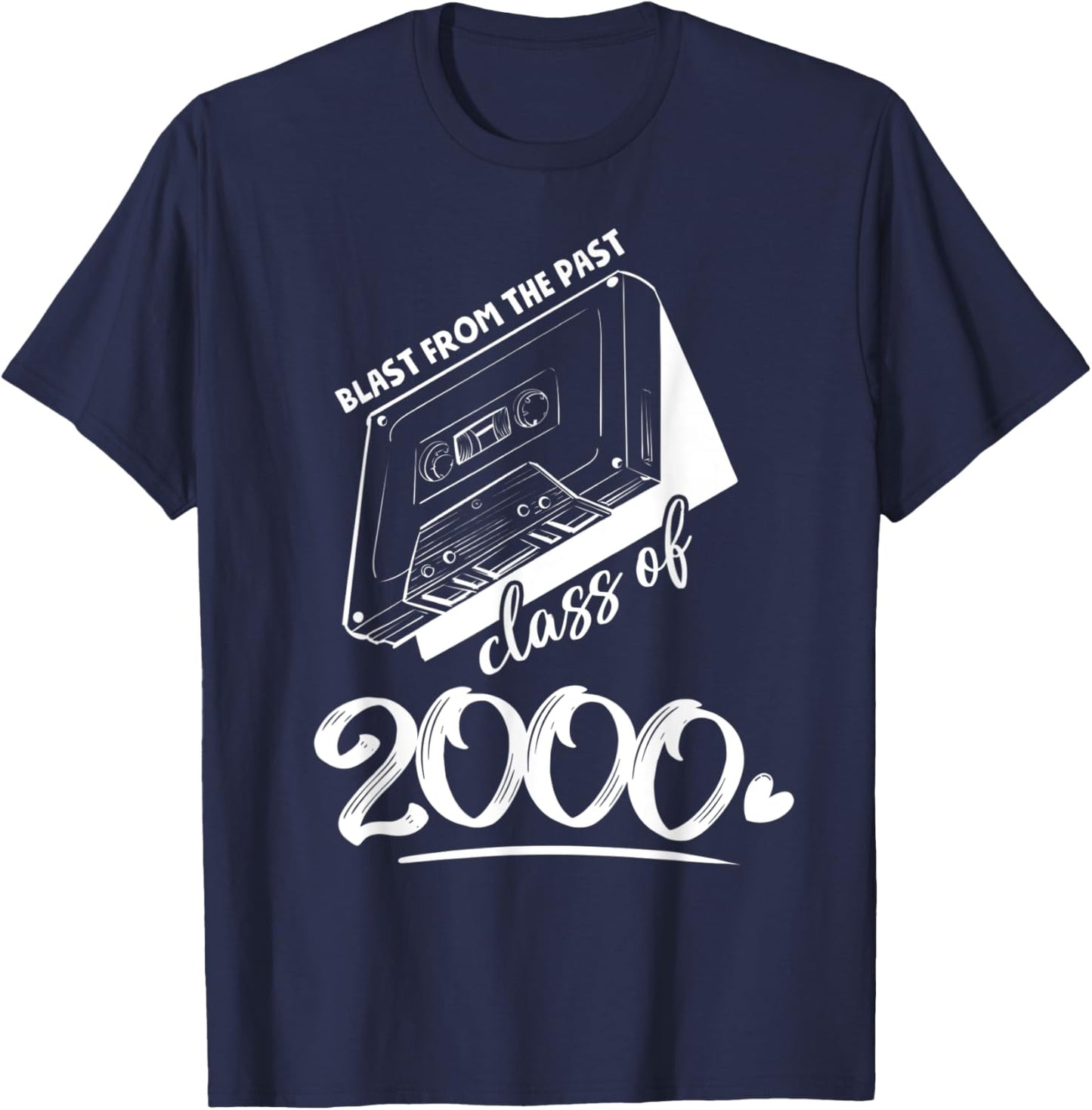 Reunion Class of 2000 School Graduation Blast From The Past T-Shirt - T-Shirt | Navy