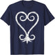 Heart Sankofa Black History African Symbol Adinkra Sankofa T-Shirt - T-Shirt | Navy