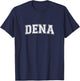 Varsity Style Personalized Name Classic Dena T-Shirt - T-Shirt | Navy