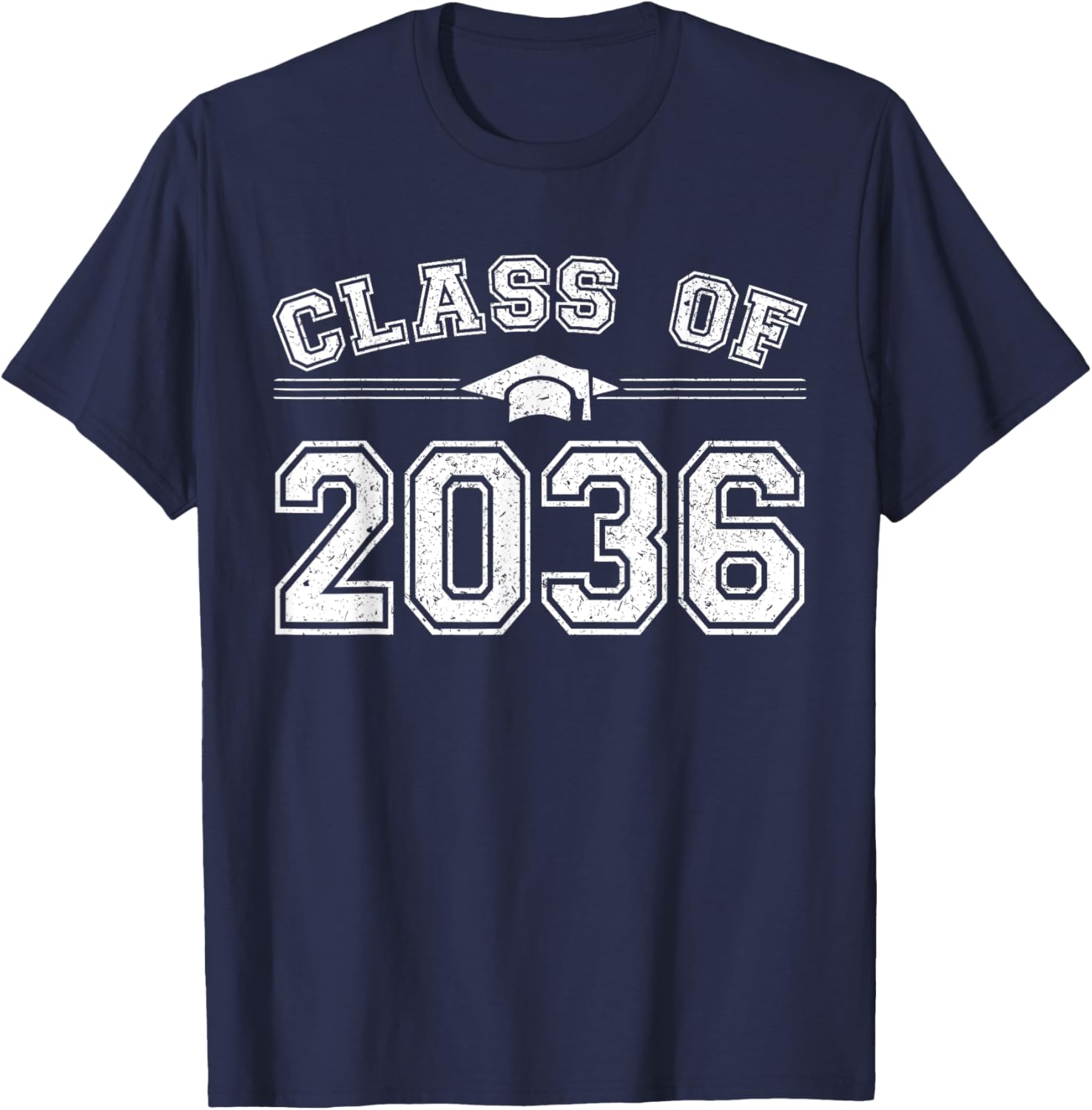 Class of 2036 Grow With Me First Day of School Graduate 2036 T-Shirt - T-Shirt | Navy