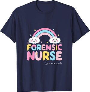 Forensic Nurse Examiner Funny Forensic Nursing School T-Shirt - T-Shirt | Navy