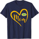 Summerville Green Wave Logo Heart Mom HS T-Shirt - T-Shirt | Navy