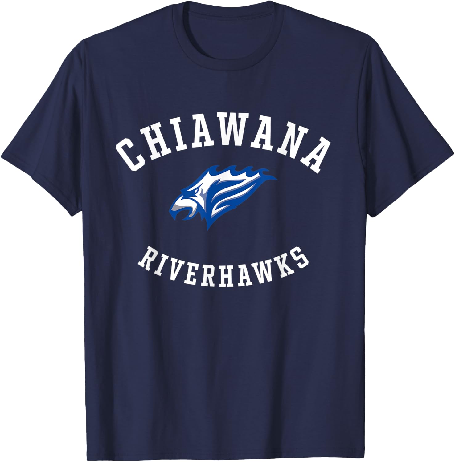 Chiawana High School Riverhawks C8 T-Shirt - T-Shirt | Navy