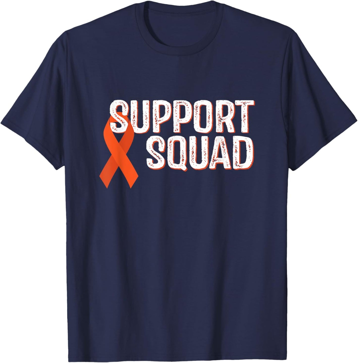 Leukemia Awareness Support Squad T-Shirt - T-Shirt | Navy