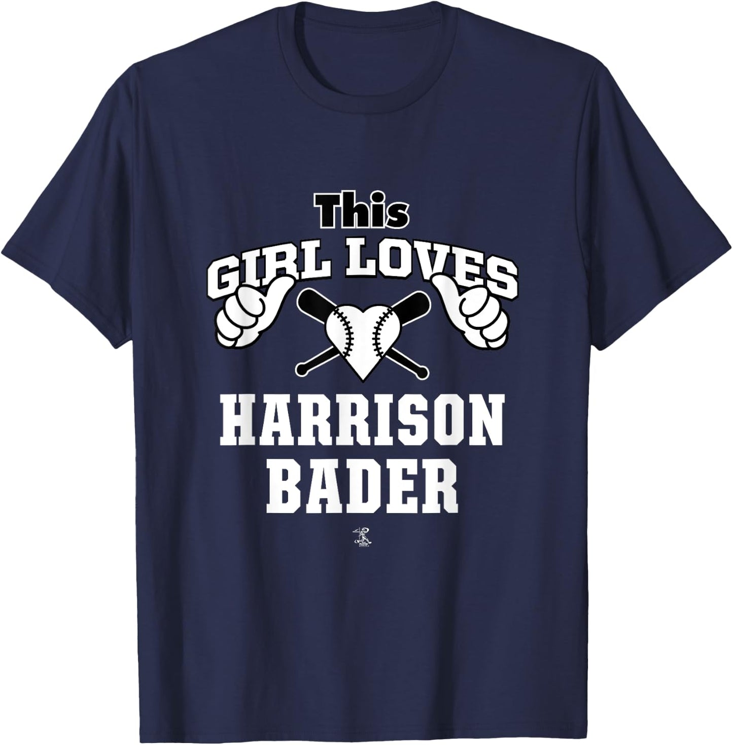 Harrison Bader This Girl Loves Gameday T-Shirt - T-Shirt | Navy