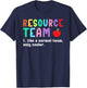 Resource Team Definition Resource Teacher Crew T-Shirt - T-Shirt | Navy