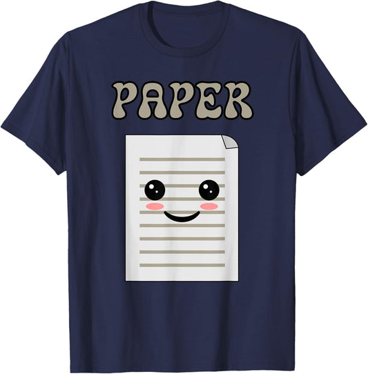 Rock Paper Scissors Easy Halloween Matching Group Costume T-Shirt - T-Shirt | Navy