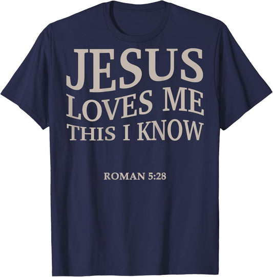 Christian Jesus Love Me This I Know Girl Boy Toddler Men God T-Shirt - T-Shirt | Navy