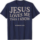 Christian Jesus Love Me This I Know Girl Boy Toddler Men God T-Shirt - T-Shirt | Navy