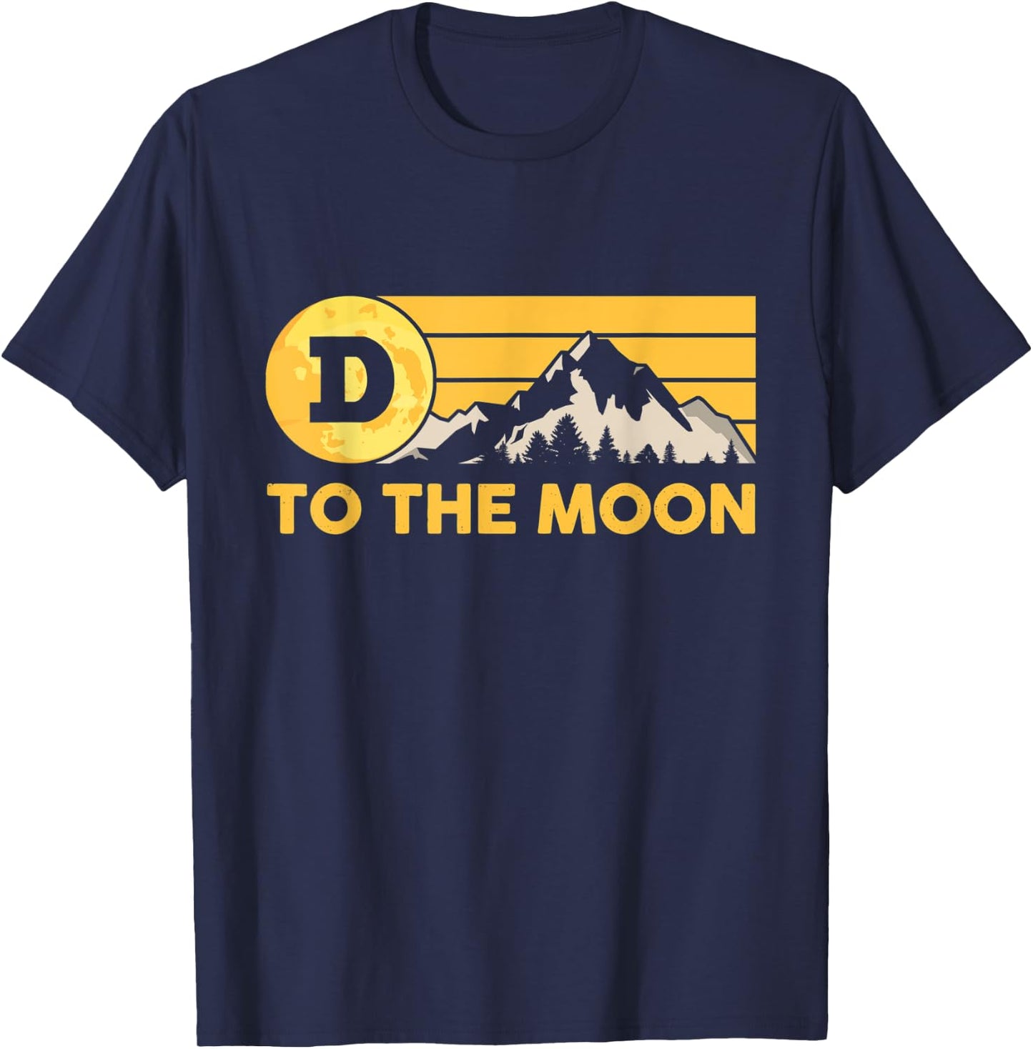 DOGE Cryptocurrencies Dogecoin To The Moon Dogecoin Miner T-Shirt - T-Shirt | Navy