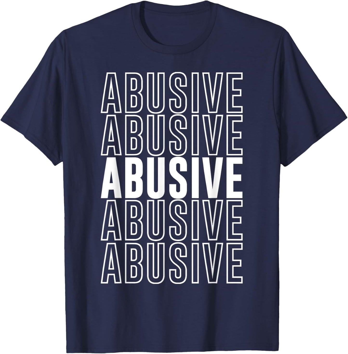 Abusive T-Shirt - T-Shirt | Navy