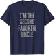 I'm The Second Favorite Uncle Funny Siblings Family T-Shirt - T-Shirt | Navy